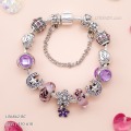LB6862-BC กำไลชาร์มโทนม่วงเซตเกือกม้า